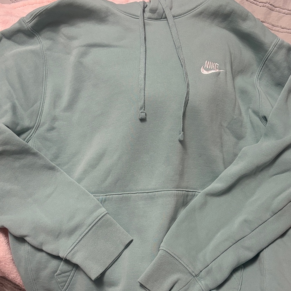 Nike Men's Light Green/Mint colored  Hoodie Sweater